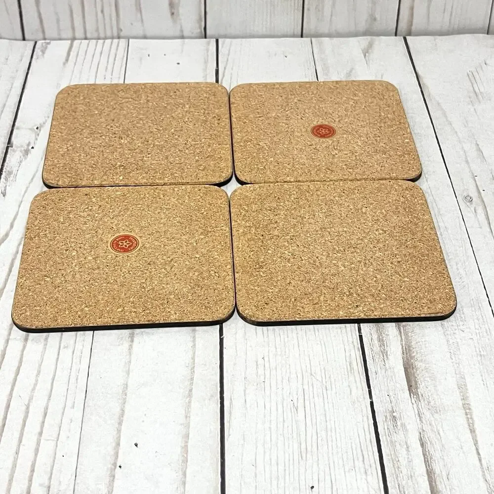Vintage Pimpernel Coasters Set of 4 Wild Flowers Cork Back Cottage Core Coasters
